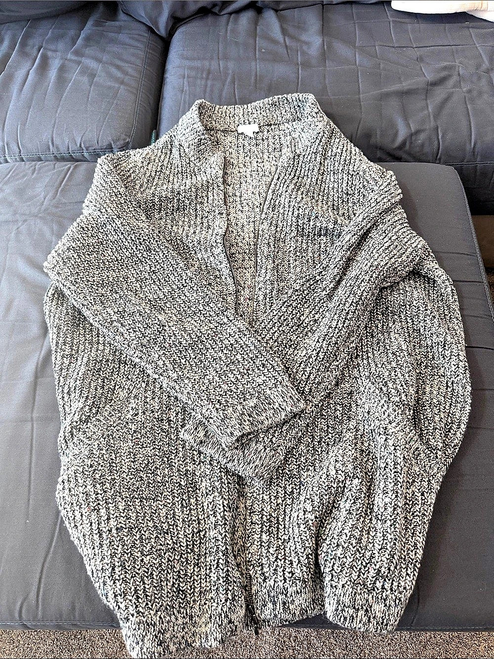 J. Jill Women's Knit Cardigan Gray Black Size 3X